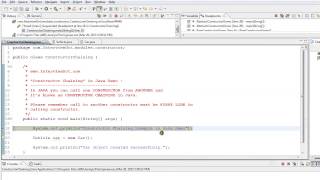 TAMIL CONSTRUCTOR CHAINING IN JAVA EXAMPLE DEMO