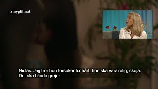 Niclas Lij berättar vad han verkligen tänker om Matilda Olén när han tror att kamerorna är av  - Bac