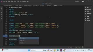 JavaScript Tutorial 17 - Functions, Buttons, Inputs (External JavaScript File)