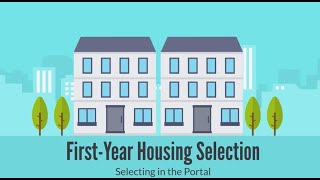 Selecting in the Portal for First-Year Students