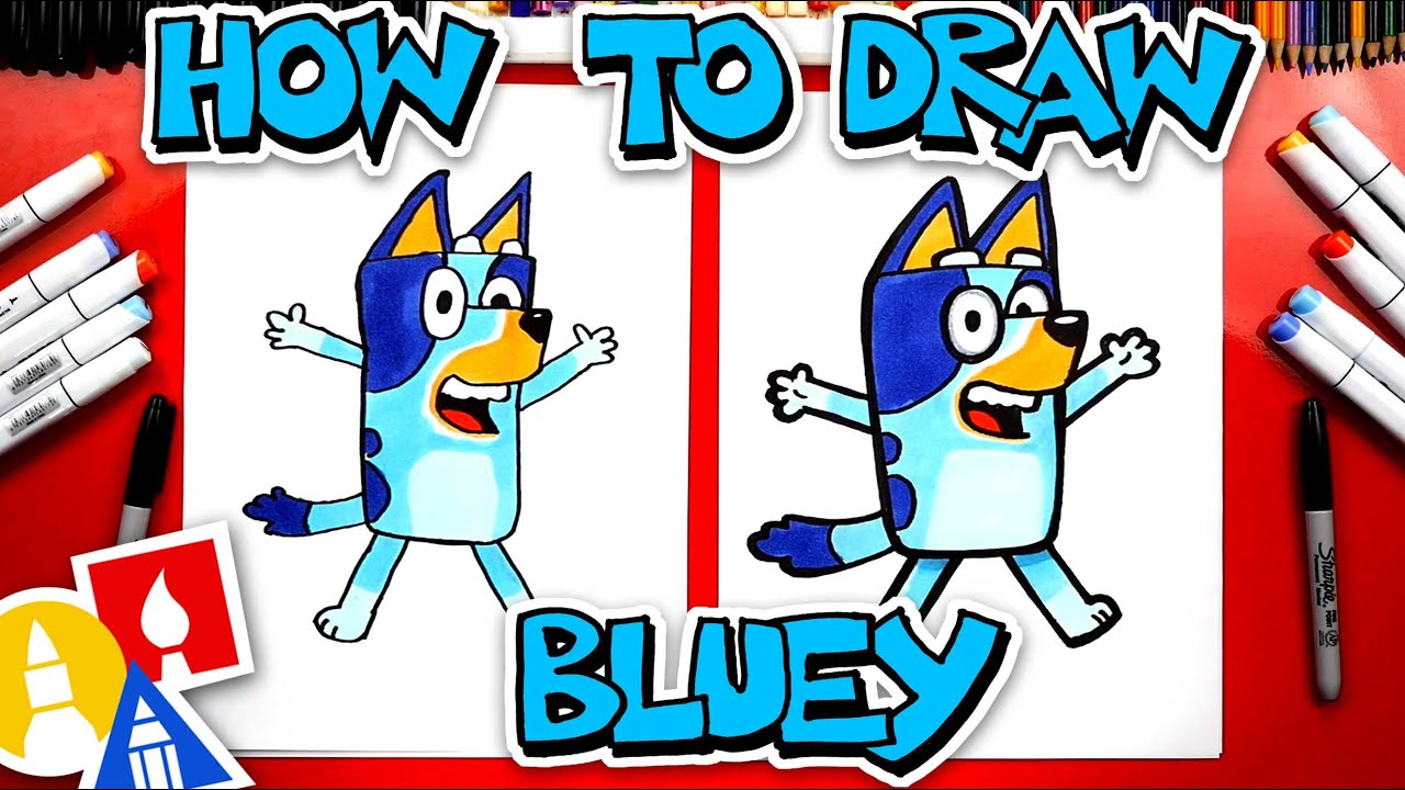 How To Draw Bluey Youtube How To Draw Bluey Youtube