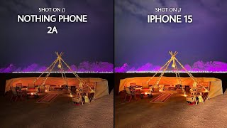 Nothing Phone 2A VS iPhone 15 | Night Mode Camera Test