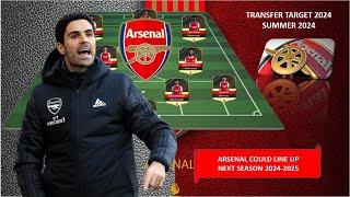 How Arsenal could line up for 2024/2025 season Under Mikel Arteta Ft Target Players Summer 2024