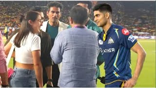 Sara Ali Khan Blushing When Shubman Gill Meet Her | CSK vs GT IPL 2023 HIGHLIGHTS