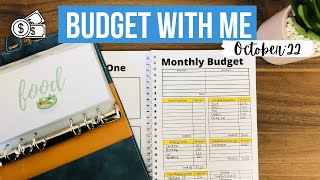 BUDGET WITH ME October 2022 | Low Income Budget | Frugal Living Budget