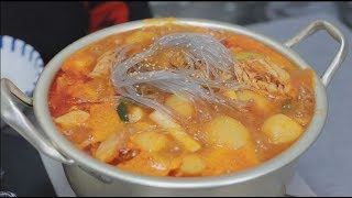 Yang soo bin) 큰 꽃게 듬뿍 들어간 매운 닭볶음탕!!! 진짜..너무 맛있는거 아니야?..