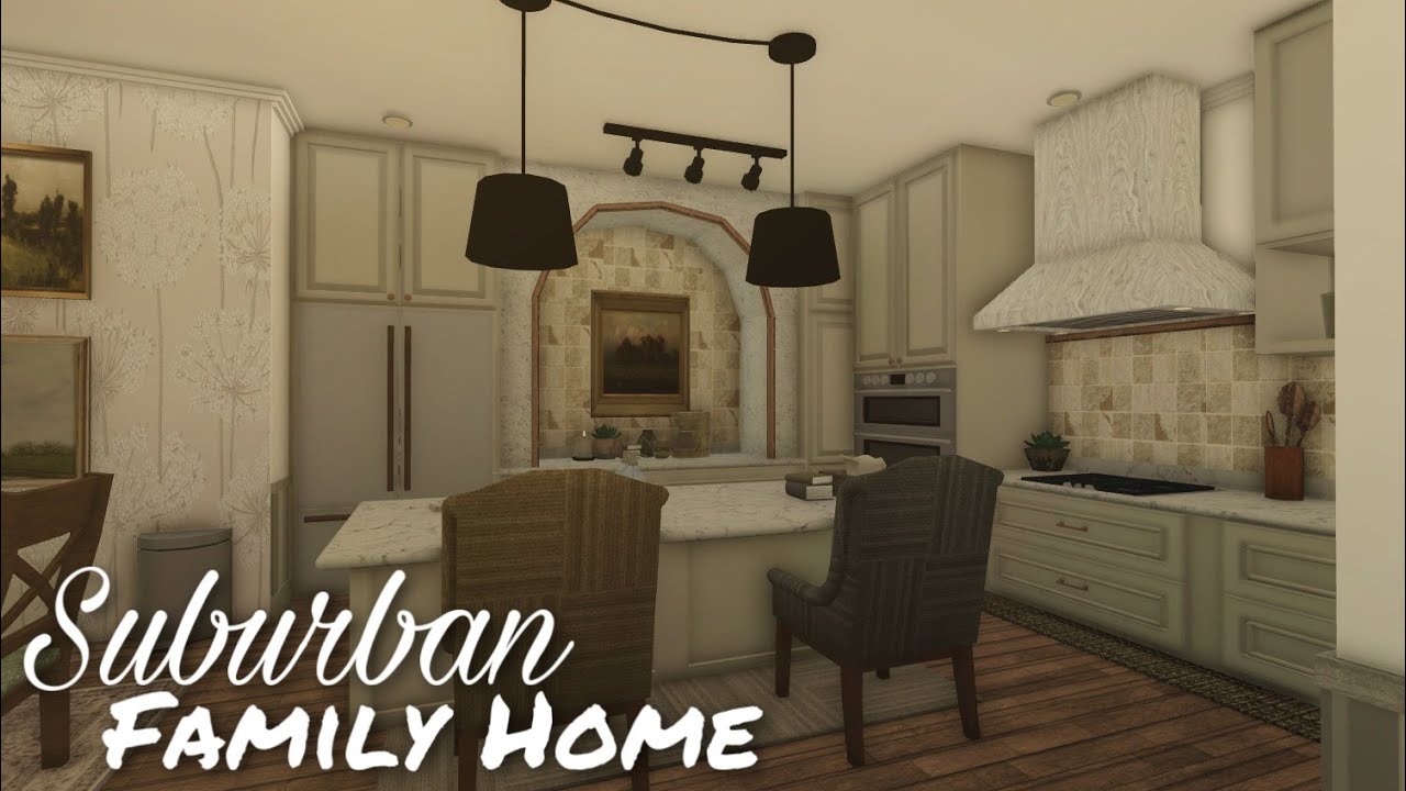 Bloxburg: Suburban Family Home | Speedbuild | Part Two - YouTube