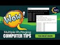 ping multiple ip addresses cmd using one click | batch file