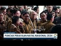 presiden prabowo hadiri puncak perayaan natal nasional 2024 di gbk