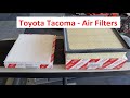 Toyota Tacoma -  Engine Air Filter and Cabin Filter DIY