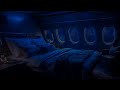 The flight space in the bedroom of a private jet is dark for good dreams | Brown Noise | 10 hours