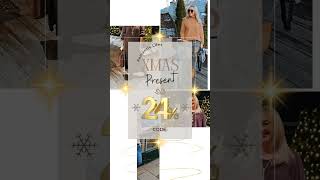 Merry Christmas spart für kurze Zeit 24% auf alles Code CHRISTMAS24 #onlineshop #fashion