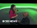 Meteorologist receives surprise Valentine's Day marriage proposal while filming segment