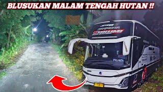 BUTUH SKIL + NYALI !! BUS TUNGGAL JAYA BLUSUKAN MASUK HUTAN