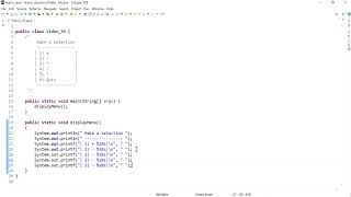 Java 39: Create a method that displays a user menu to display simple math operations.