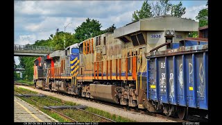 RAILREEL Fridays Freights  CN VIA Woodstock Ontario Sept 9 2022