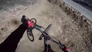 Ray yoder takes a slam at windrock bike park.