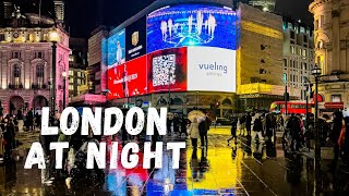 Magical Night Walk in London: Exploring Piccadilly Circus and Its Dazzling Lights