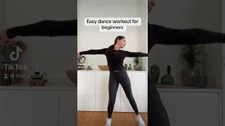 Easy dance workout for beginners! Non dancer friendly! #homeworkout #dancefitness #danceworkout