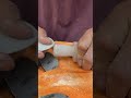 carving a stone beer tap handle in 10 seconds. this was a gift for a friend. i love how it finished