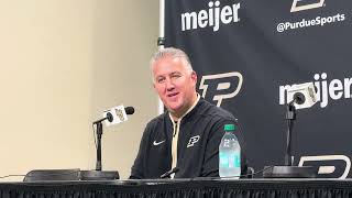 Purdue HC Matt Painter post-Grand Valley State exhibition victory