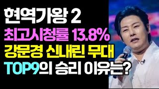 [현역가왕2] 최고 시청률 경신 13.8% 강문경의 신내린 무대 TOP9의 승리 원인은? #현역가왕2#현역가왕2#현역가왕2#현역가왕2#현역가왕2#현역가왕2#현역가왕2