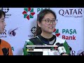 interview jiayu han and yuting huang chn 10m air rifle women 2023 baku aze issf wc r u0026p