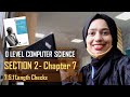 7.5.1 Length Check | Types of Validation | CHAPTER 7 | SECTION B | O Level Computer Science