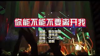 莫叫姐姐《你能不能不要离开我》Dj小罗 VinaHouse KTV 导唱字幕 （备有伴奏视频）