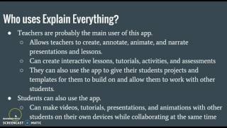 Explain Everything Screencast