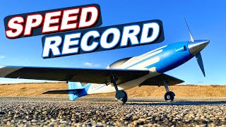 FASTEST RC AIRPLANE EVER! - NEW SPEED RECORD with E-Flite V1200!