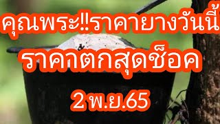 ราคายางวันนี้ 2 พฤศจิกายน 65