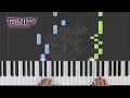 Passepied in C major / TRINITY Piano Grade 1 2021-2023 / Synthesia Piano tutorial