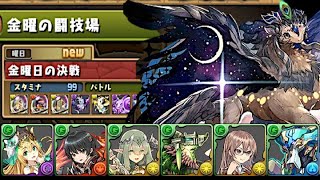 [Puzzle and Dragons] 金曜の闘技場 金曜日の決戦 (静夜龍・シェヘラザード＝ドラゴン出現)