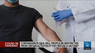 Coronavirus Q&A: Restrictions if you refuse vaccination?
