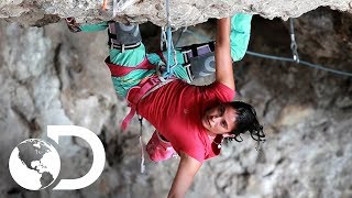 Quetzali Galindo baila en la roca | Escaladoras | Discovery Latinoamérica