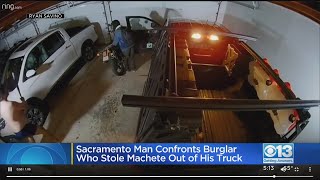 Man Chases Machete-Wielding Burglar From Garage In Sacramento