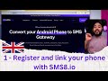 How to Register and Link Your Phone on SMS8 to Send Unlimited SMS USING your Phone number !