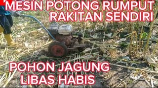 MESIN POTONG RUMPUT RAKITAN SENDIRI