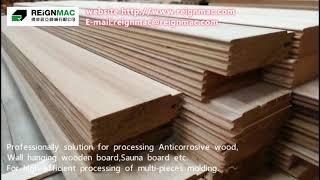 Reignmac woodworking machinery Four side moulder RMM623SS MOULDING SLICING SAUNA BOARD