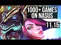 NASUS vs FIORA (TOP) (DEFEAT) | Rank 4 Nasus, 1000+ games | KR Master | v11.15