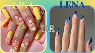 LENA OR LISA(yellow vs. blue💛💙)#lena #lisa #cute #fun #choose  #viralvideo #trendingvideo #viral