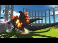Growing Burning Godzilla vs Mechagodzilla Kiryu - Animal Revolt Battle Simulator