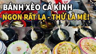 Rất ngon BÁNH XÈO CÁ KÌNH độc lạ, khách tấp nập kéo về Đầm Chuồn thưởng thức || Món ngon đặc sản