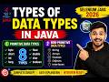153. Types of Data Types in Java (Selenium Java 2026)