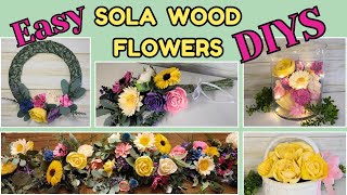 DIY \u0026 SAVE $$ w/ AMAZING WOOD FLOWERS that look REAL!!