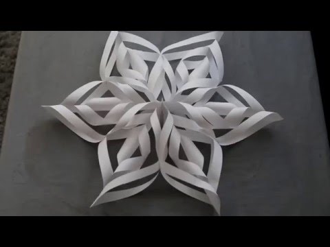 3D Paper Snowflakes DIY 3D Paper Snowflakes DIY