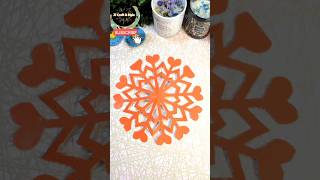 利用一次性筷子剪超好看的新年窗花 | 超简单新年窗花剪纸 | Easy and beautiful CNY paper cutting #shorts #jjcraftandstyle