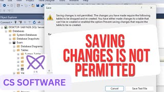 Fix 'Saving Changes Is Not Permitted' Error in SQL Server – Simple Solutions!