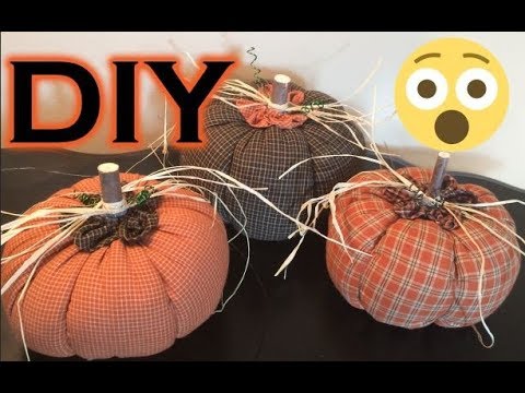 Easy Fabric Pumpkins Youtube